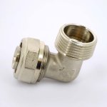 Угол обжимной Uni-Fitt 26x1" НР никелированный 665N8400