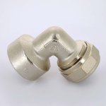 Угол обжимной Uni-Fitt 26x1" ВР никелированный 664N8400