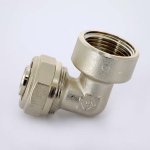Угол обжимной Uni-Fitt 26x1" ВР никелированный 664N8400