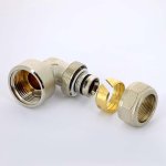 Угол обжимной Uni-Fitt 26x1" ВР никелированный 664N8400