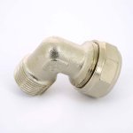 Угол обжимной Uni-Fitt 26x3/4" НР никелированный 665N8300