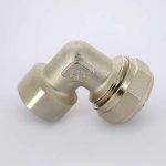 Угол обжимной Uni-Fitt 26x3/4" ВР никелированный 664N8300