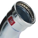Угол пресс 45* Viega Prestabo 108 оцинкованная сталь SC Contur 597634