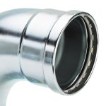 Угол пресс 90* Viega Prestabo XL 108 оцинкованная сталь SC Contur 597597