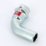 Угол пресс однораструбный 90* Viega Prestabo 15  оцинкованная сталь SC Contur 558192