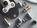 Угол пресс двойной с креплением Viega Pexfit Pro 1/2" ВР-16-16 мм (бронза) 608286