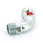 Угол пресс 90* Viega Prestabo 18х1/2" НР оцинкованная сталь SC Contur 558420