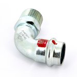 Угол пресс 90* Viega Prestabo 18х1/2" НР оцинкованная сталь SC Contur 558420