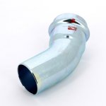 Угол пресс однораструбный 45* Viega Prestabo 42  оцинкованная сталь SC Contur 558383