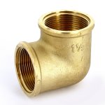 Угол резьбовой латунный Uni-Fitt 1"1/2 ВР 610G6600