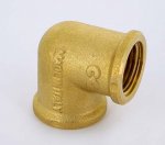 Угол резьбовой латунный Uni-Fitt 1/2" ВР 610G2200