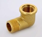 Угол резьбовой латунный Uni-Fitt 1/2"x1/2" ВН 611G2200