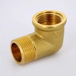 Угол резьбовой латунный Uni-Fitt 3/4"x3/4" ВН 611G3300