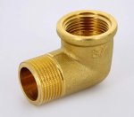 Угол резьбовой латунный Uni-Fitt 3/4"x3/4" ВН 611G3300