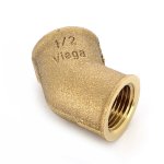 Уголок бронзовый 45* 1/2" ВР Viega 320690