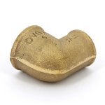 Уголок переходной бронзовый 90* 3/4"-1/2" ВР Viega 320669