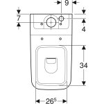 Унитаз напольный GEBERIT iCon Square стандартный 200920000
