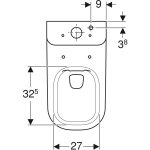 Унитаз напольный GEBERIT Smyle безободковый 500.212.01.1