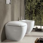Унитаз напольный приставной GEBERIT Citterio безободковый 500.512.01.1