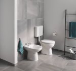 Унитаз напольный приставной GROHE Bau Ceramic безободковый с горизонтальным выпуском 39430000