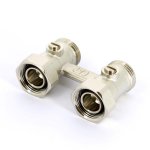 Узел радиаторный прямой Uni-Fitt 3/4" ВН ЕК с кранами 2-трубная система 192N3300