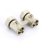 Узел радиаторный прямой Uni-Fitt 3/4" ВН ЕК с кранами 2-трубная система 192N3300