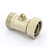Узел радиаторный прямой Uni-Fitt 3/4" ВН ЕК одинарный с шаровым краном 194N3300