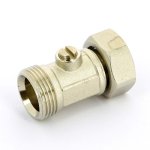 Узел радиаторный прямой Uni-Fitt 3/4" ВН ЕК одинарный с шаровым краном 194N3300