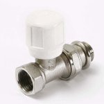 Вентиль быстрого монтажа ручной Uni-Fitt 1/2" ВН никелированный с разъёмным соединением 151N2000