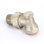 Вентиль обратный угловой Uni-Fitt THERMO 3/4" ВН никелированный с разъемным соединением 178N3000