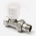 Вентиль ручной Uni-Fitt 1/2" ВН никелированный с разъёмным соединением 150N2000