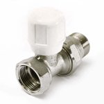 Вентиль ручной Uni-Fitt 3/4" ВН никелированный с разъёмным соединением 150N3000
