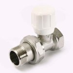 Вентиль ручной Uni-Fitt 3/4" ВН никелированный с разъёмным соединением 150N3000