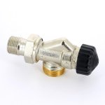 Вентиль термостатический угловой-осевой Uni-Fi 1/2" х 3/4" НР EK  с разъёмным соединением 164N2300