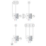 Внешняя часть смесителя для душа GROHE SmartControl 3 выхода круглый 29146000