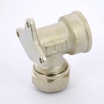 Водорозетка обжимная Uni-Fitt 20x1/2" ВР никелированная 670N7200