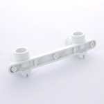 Водорозетка полипропиленовая Pro Aqua двойная на планке 20х1/2" ВР PA280008P