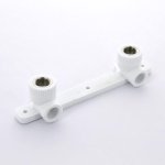 Водорозетка полипропиленовая Pro Aqua двойная на планке 25х1/2" ВР PA280012P