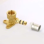 Водорозетка пресс Uni-Fitt 16x1/2" ВР 39 мм 710G6239