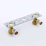 Водорозетка пресс Uni-Fitt 16x1/2" ВР двойная на планке 712G6200