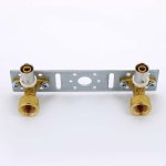 Водорозетка пресс Uni-Fitt 16x1/2" ВР двойная на планке 712G6200