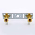 Водорозетка пресс Uni-Fitt 16x1/2" ВР двойная на планке 712G6200
