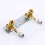 Водорозетка пресс Uni-Fitt 16x1/2" ВР двойная на планке 712G6200
