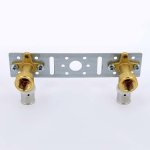 Водорозетка пресс Uni-Fitt 20x1/2" ВР двойная на планке 712G7200