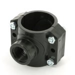 Врезка Unidelta для труб ПНД 75 x 1" 4 болта 1019075004
