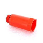 Заглушка монтажная Uni-Fitt 1/2" НР с плоской прокладкой красная 608R2000