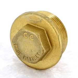 Заглушка резьбовая латунная Uni-Fitt 1"1/2 НР 608G6000