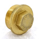Заглушка резьбовая латунная Uni-Fitt 1"1/2 НР 608G6000