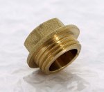 Заглушка резьбовая латунная Uni-Fitt 1/2" НР 608G2000