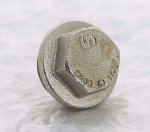 Заглушка резьбовая латунная Uni-Fitt 1/2" НР никелированная 608N2000